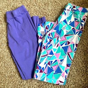 2 pair of girls leggings